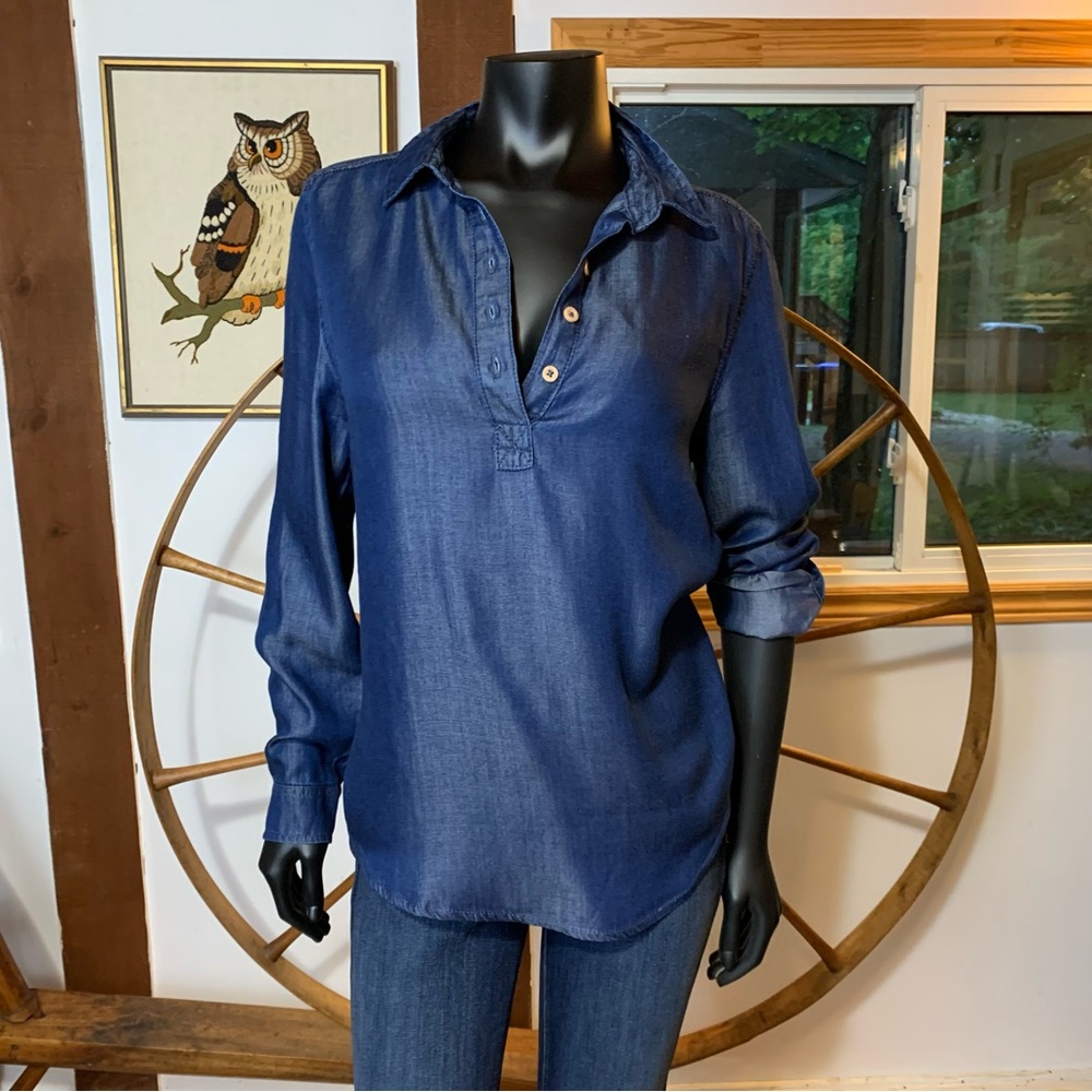 Blossom Dark Blue Chambray Medium Shirt